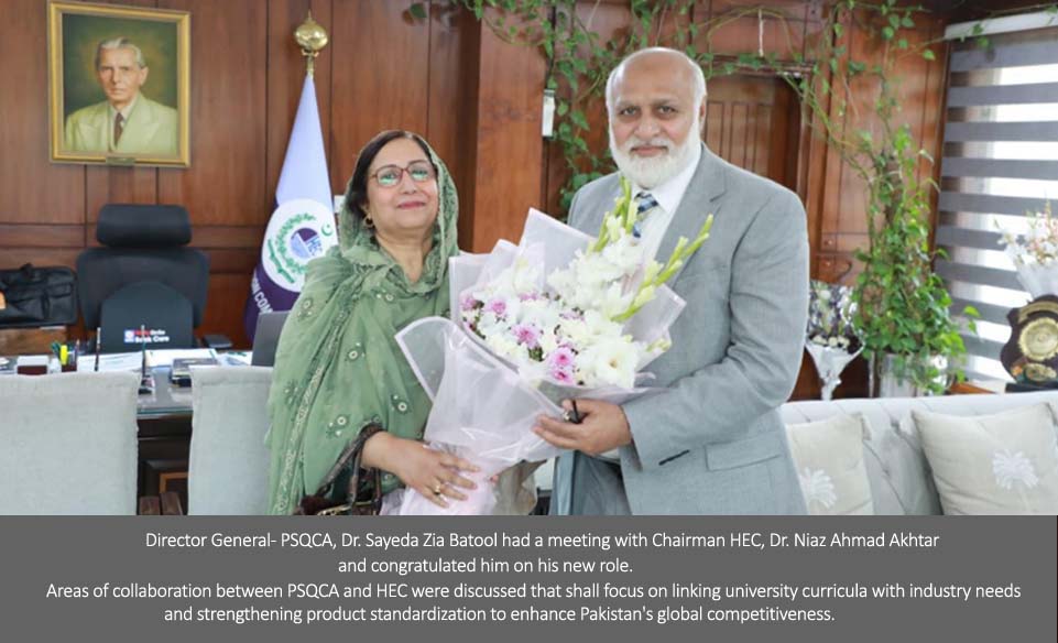Dr. Sayeda Zia Batool joins as Director General, PSQCA